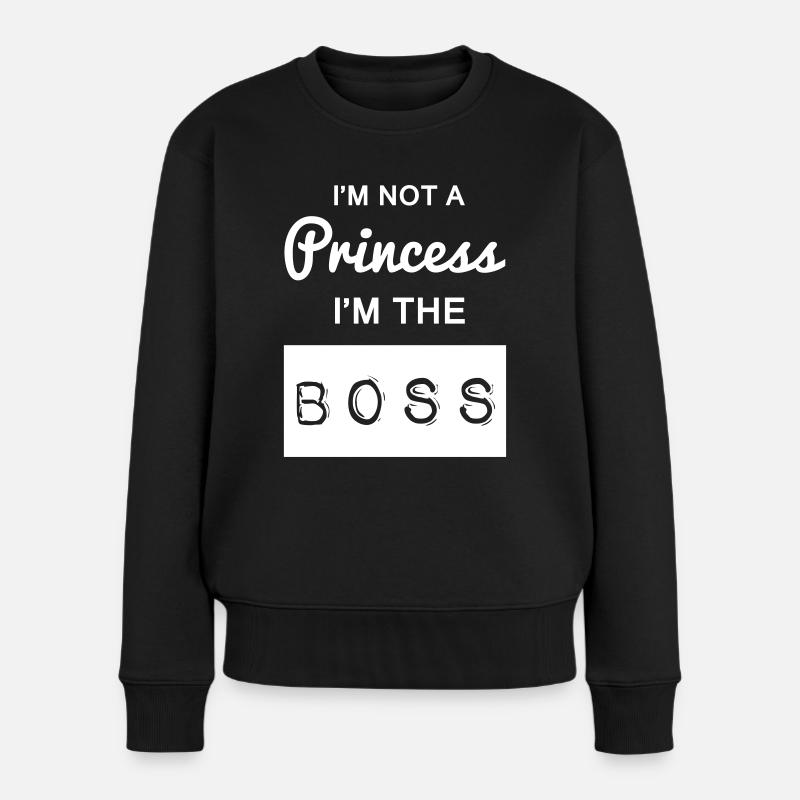 Boss - Pull Premium bio Femme - noir