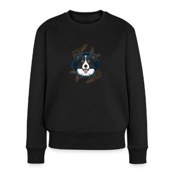 Golden Dog Border Collie - Pull Premium bio Femme - noir - Devant - Julia (174cm)
