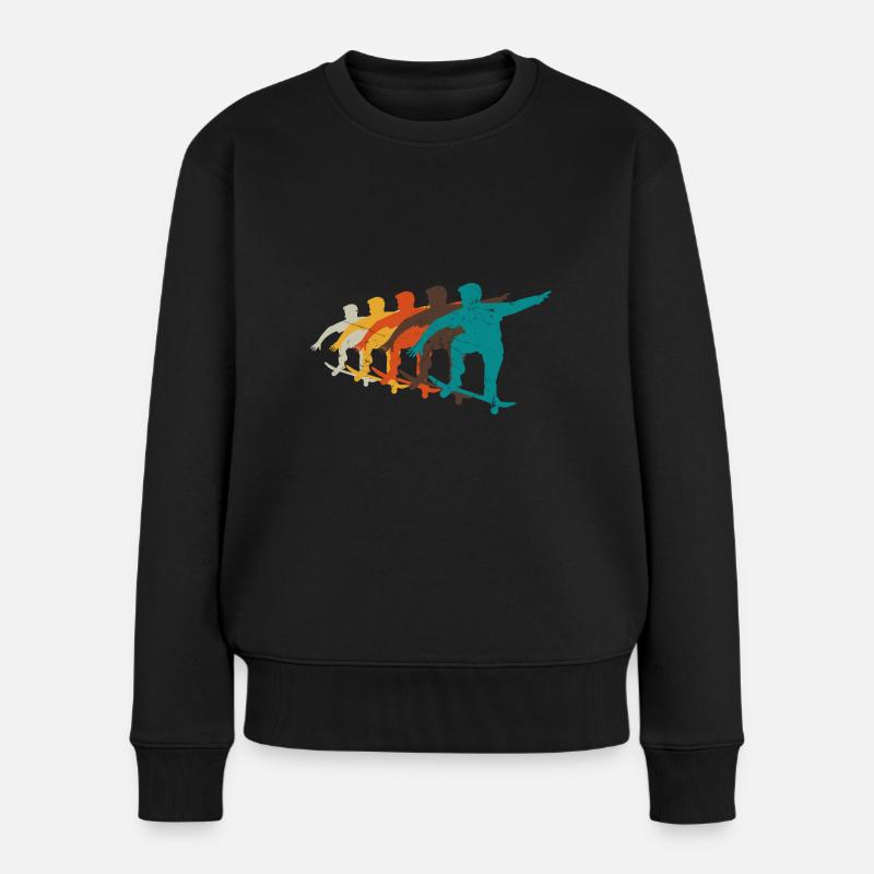 Idée cadeau skateur - Pull Premium bio Femme - noir