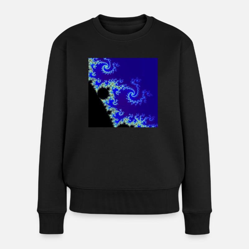 Fraktal #205 - Frauen Premium Bio Pullover - Schwarz
