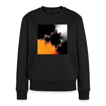 Fractale #43 - Pull Premium bio Femme - noir - Devant - Julia (174cm)