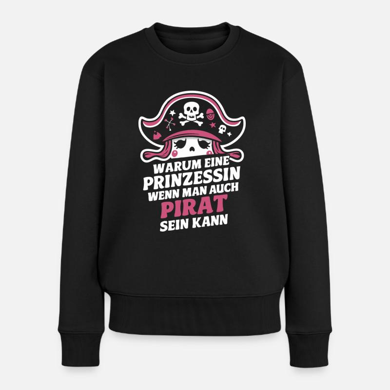 Pirate Carnaval Carnaval Déguisement - Pull Premium bio Femme - noir
