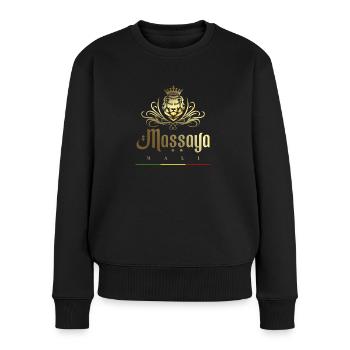 Massaya - MALI - Women's Premium Organic Jumper - black - Front - Julia (174cm)