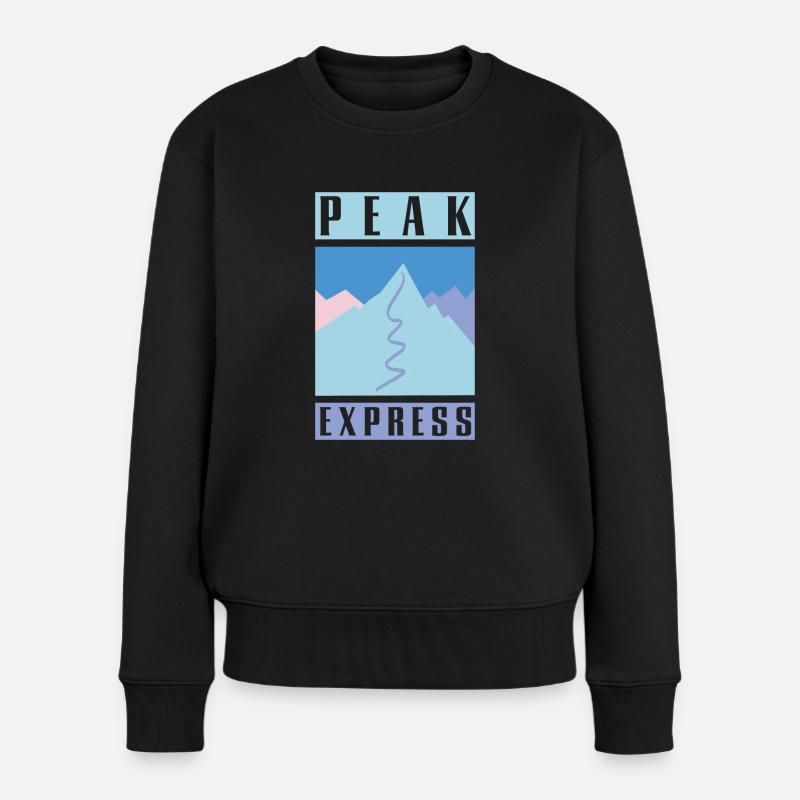 Peak Express - Women's Premium Organic Jumper - black