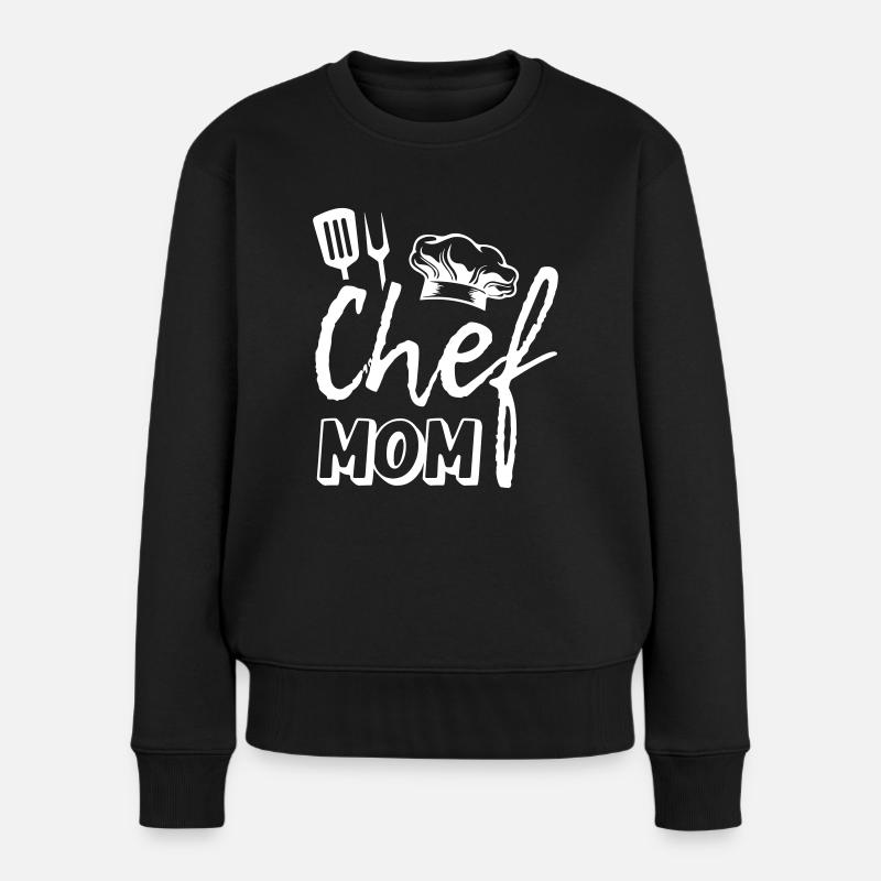 Maman chef - Pull Premium bio Femme - noir