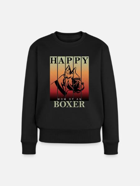 Boxer Dog Mom - Women's Premium Organic Jumper - black
