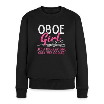 Oboe Oboist Girls Orchestra Musicien - Pull Premium bio Femme - noir - Devant - Julia (174cm)