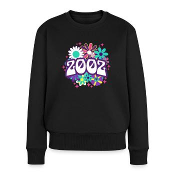Fête Anniversaire Femme 2002 20 Ans Anniversaire - Pull Premium bio Femme - noir - Devant - Julia (174cm)