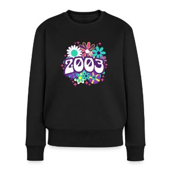 Frauengeburtstag 2003 20-jähriges Jubiläum - Frauen Premium Bio Pullover - Schwarz - Vorne - Julia (174cm)