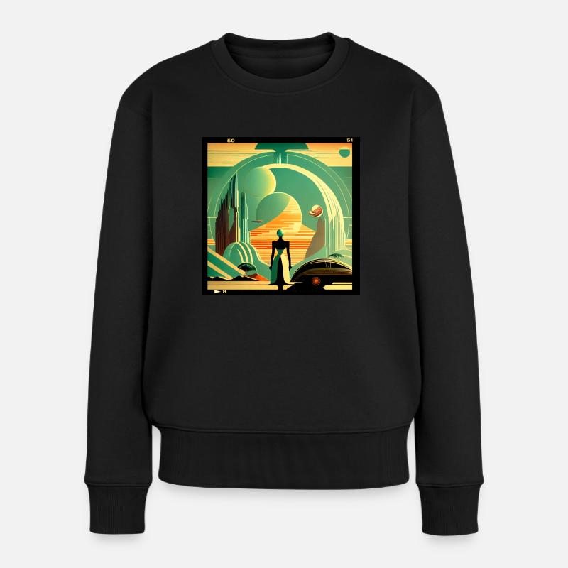 Horizons du futur - Pull Premium bio Femme - noir