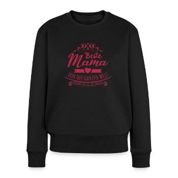 beste Mama von der ganzen Welt Mutter Frau Mom - Frauen Premium Bio Pullover - Schwarz - Vorne - Julia (174cm)