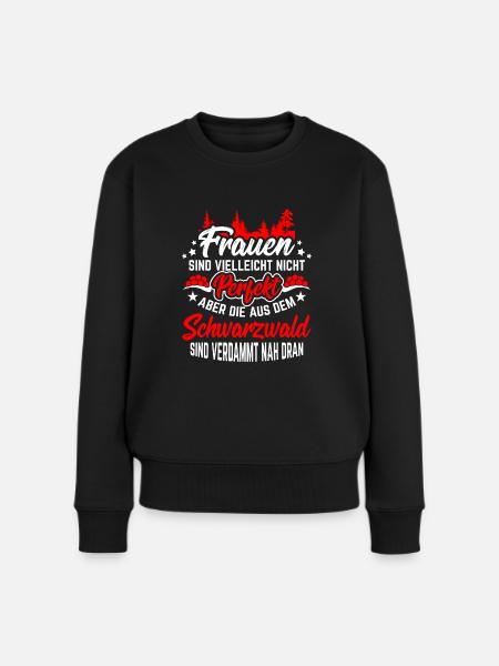 Schwarzwald Black Forest - Frauen Premium Bio Pullover - Schwarz