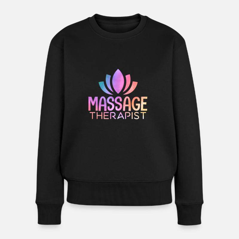 Massage Therapist - Frauen Premium Bio Pullover - Schwarz