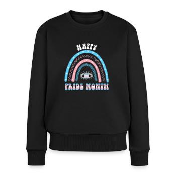 Boho Rainbow Happy Pride Mois Transgenre - Pull Premium bio Femme - noir - Devant - Julia (174cm)