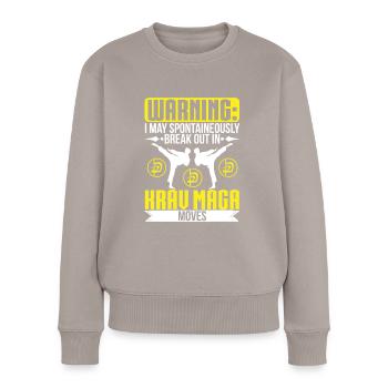 Krav Maga Apparel Israeli Self - Women's Premium Organic Jumper - taupe - Front - Julia (174cm)