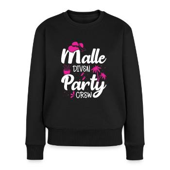 Mallorca Party Malle Diven Party Crew - Frauen Premium Bio Pullover - Schwarz - Vorne - Julia (174cm)