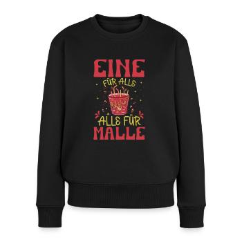Mallorca Party Eine Für Alle Alle Für Malle - Frauen Premium Bio Pullover - Schwarz - Vorne - Julia (174cm)