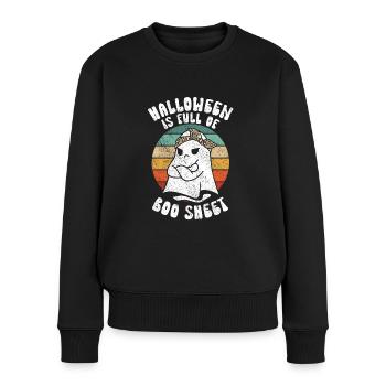 Halloween est plein de Boo Sheet Ghost Humor Funny - Pull Premium bio Femme - noir - Devant - Julia (174cm)