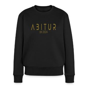 Abitur Est. 2024 - Frauen Premium Bio Pullover - Schwarz - Vorne - Julia (174cm)
