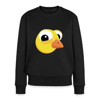 Poussin mignon drôle poussin de Pâques - Pull Premium bio Femme - noir - Devant - Julia (174cm)