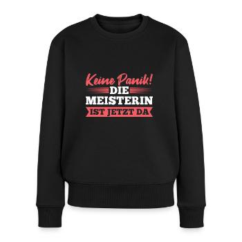 Meisterprüfung bestanden Meisterin Geschenk - Frauen Premium Bio Pullover - Schwarz - Vorne - Julia (174cm)