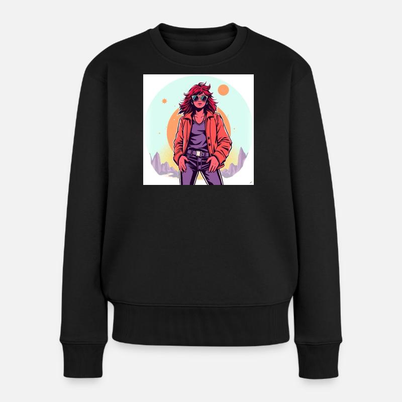 Style des années 90 - Pull Premium bio Femme - noir