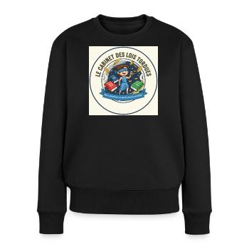 Das Kabinett der Torbude-Gesetze - Frauen Premium Bio Pullover - Schwarz - Vorne - Julia (174cm)