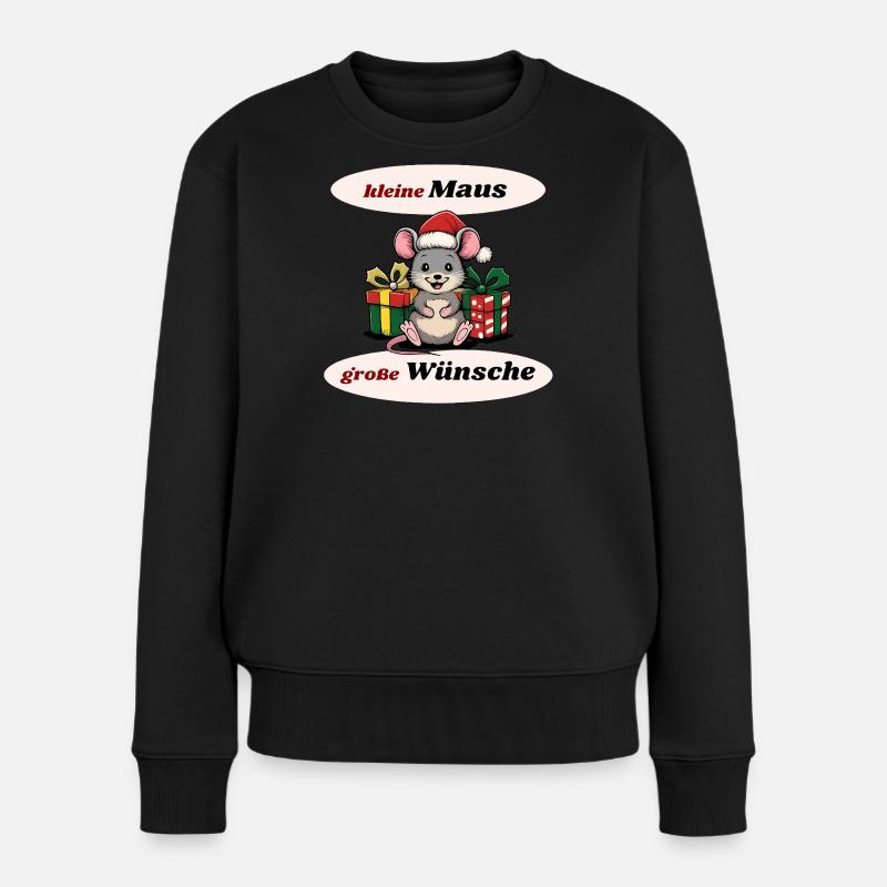 Souris de Noël - Pull Premium bio Femme - noir