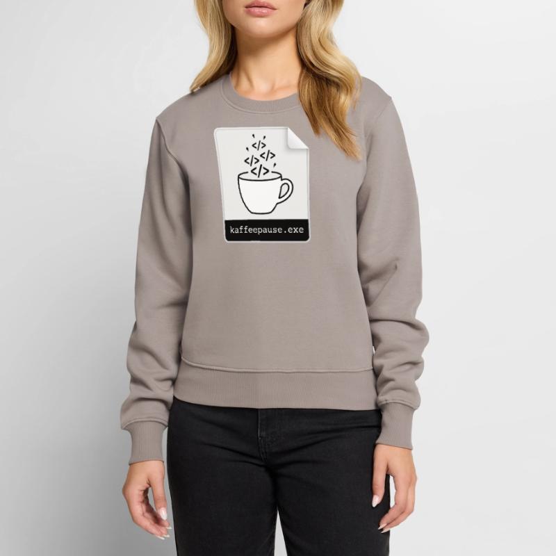 Kaffeepause.exe - IT Programmieren Informatik Code Frauen Premium Bio Pullover