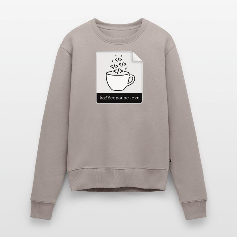 Kaffeepause.exe - IT Programmieren Informatik Code Frauen Premium Bio Pullover