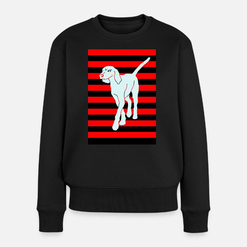 Bracke chien - Pull Premium bio Femme - noir