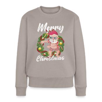 Christmas Holiday Gifts Kids - Women's Premium Organic Jumper - taupe - Front - Julia (174cm)