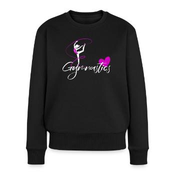 gymnastique sol gymnastique gymnastique sportive rythmique gymnastique - Pull Premium bio Femme - noir - Devant - Julia (174cm)
