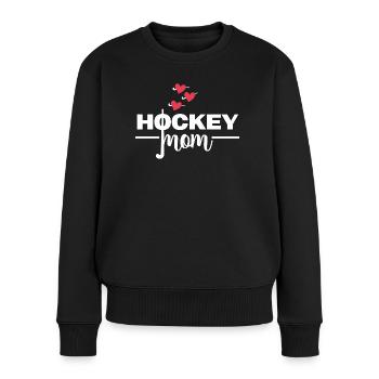 feldhockey hockeymom hockey hockey - Pull Premium bio Femme - noir - Devant - Julia (174cm)