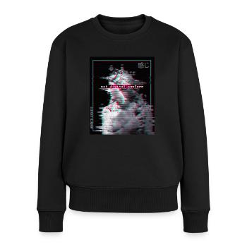 Not Conform Sad Vaporwave E-Boy E-Girl Glitch Art - Frauen Premium Bio Pullover - Schwarz - Vorne - Julia (174cm)