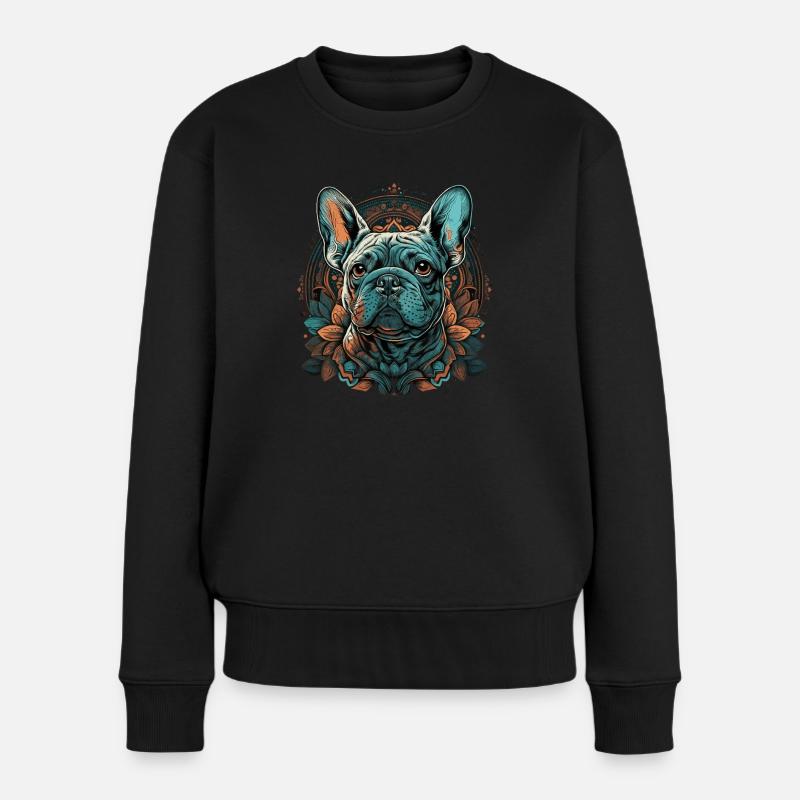 Bouledogue français - Pull Premium bio Femme - noir