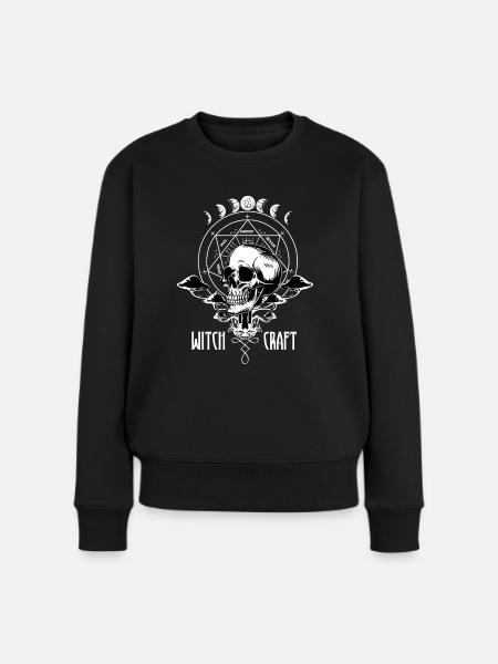 Goth Occult Witchcraft - Frauen Premium Bio Pullover - Schwarz