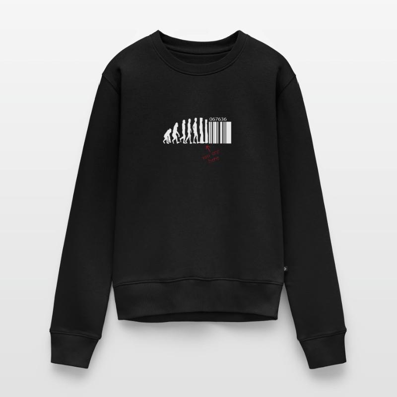 Evolution - Code-barres - Transhumanisme - Technique Pull Premium bio Femme