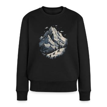 Forest, Nature, Landscape, Hats - Women's Premium Organic Jumper - black - Front - Julia (174cm)