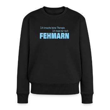 Thérapie FEHMARN - Pull Premium bio Femme - noir - Devant - Julia (174cm)