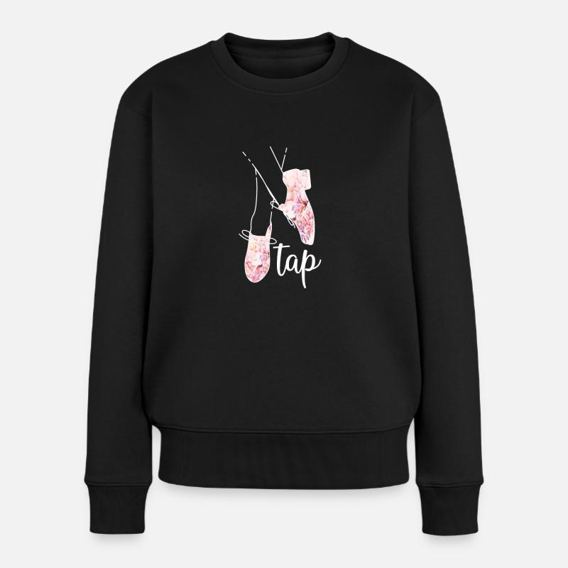 Stepptanz Geschenke Steptänzerin Tanzlehrerin - Frauen Premium Bio Pullover - Schwarz