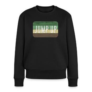 Crossbreed DNB Drum N Bass - Eine Retro-Jungliste - Frauen Premium Bio Pullover - Schwarz - Vorne - Julia (174cm)