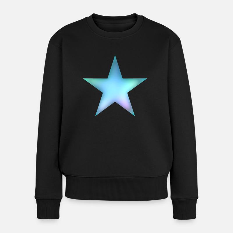 Stern - Frauen Premium Bio Pullover - Schwarz