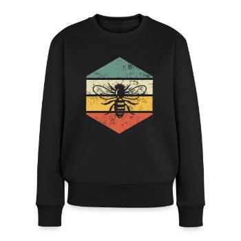Imker Zeidler Imkerei Bienenzüchter Bienenvater - Frauen Premium Bio Pullover - Schwarz - Vorne - Julia (174cm)