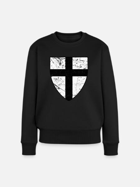 Deutscher Orden - Frauen Premium Bio Pullover - Schwarz