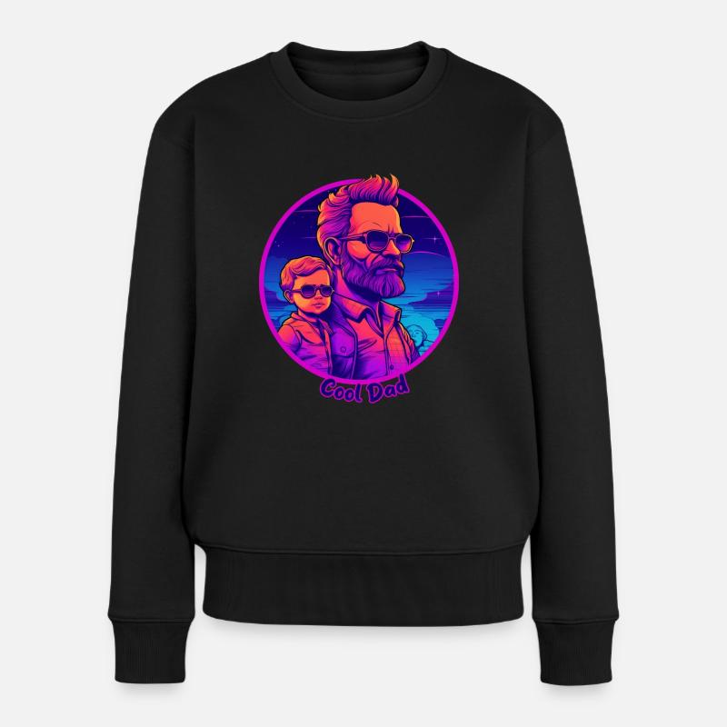 Papa cool - Pull Premium bio Femme - noir