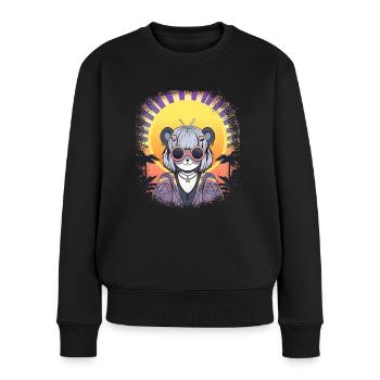 awesome quote coati koala present idea mammal - Frauen Premium Bio Pullover - Schwarz - Vorne - Julia (174cm)