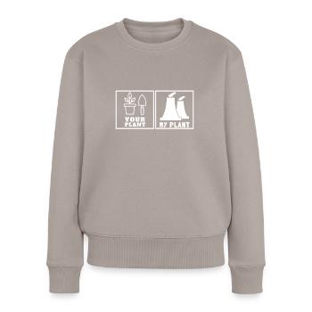 Uranium Fission Nuclear Engineering Theme - Frauen Premium Bio Pullover - Taupe - Vorne - Julia (174cm)