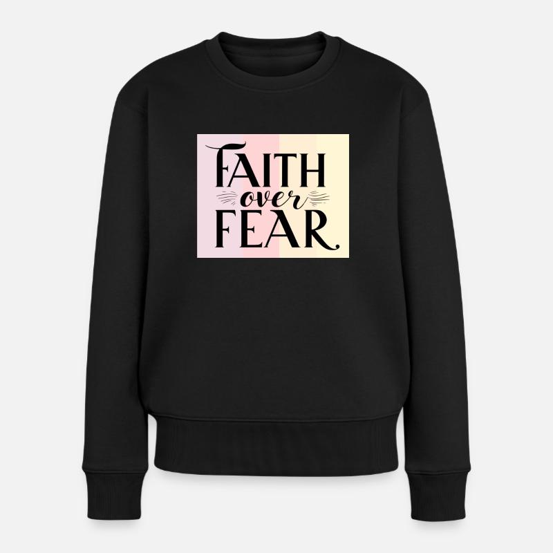 La foi sur la peur - Pull Premium bio Femme - noir