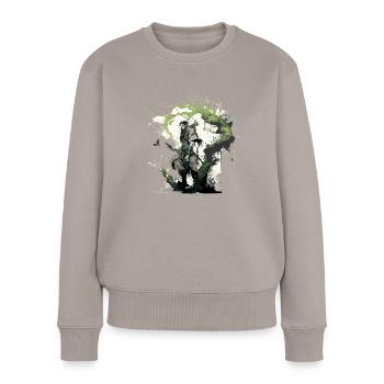 Druid - Women's Premium Organic Jumper - taupe - Front - Julia (174cm)